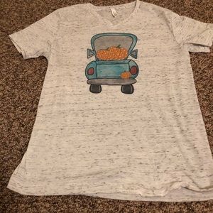 Vneck Bella canvas fall top